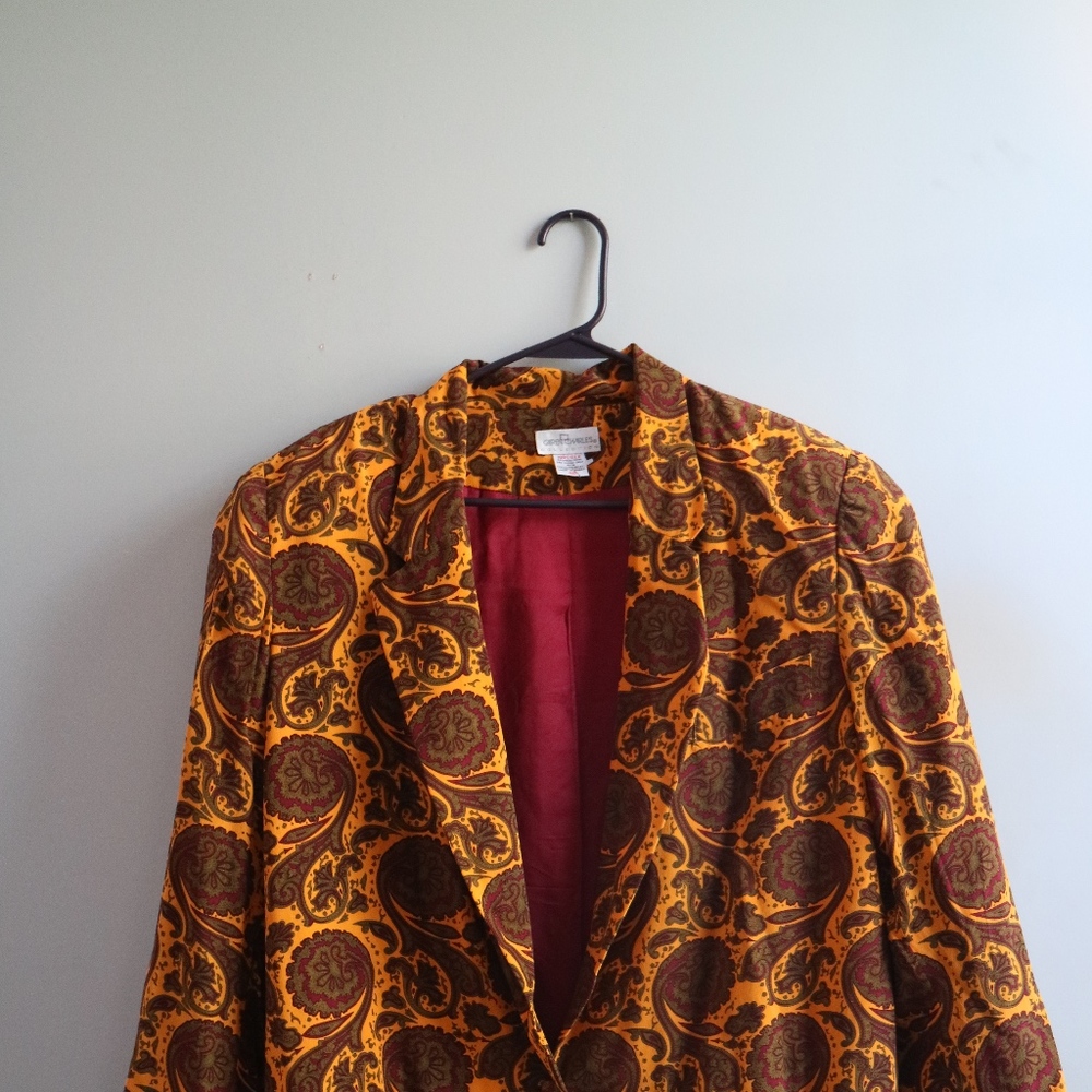 Vintage Paisley Statement Blazer